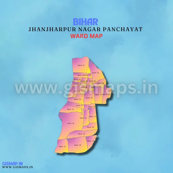 Jhanjharpur Nagar Panchayat Ward Map